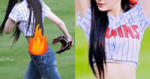 Minju ILLIT та її осина талія: вражаючий кидок на бейсбольному матчі
